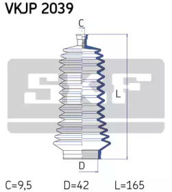 Гофрированный кожух / прокладки SKF для NISSAN INTERSTAR Фургон (X70) dCi 140